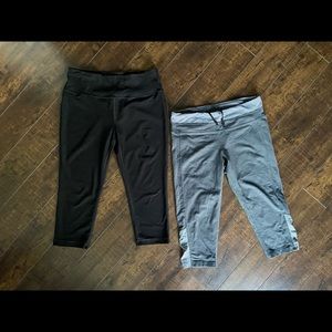 Set of 2 Athletic/Yoga cropped pants